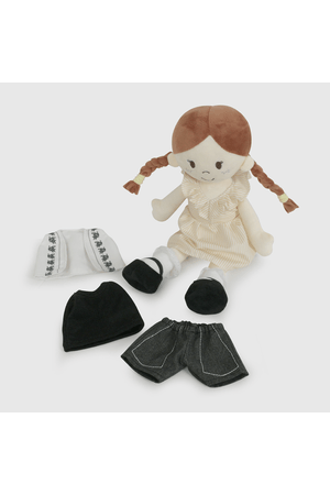 Outfit Muñeca de Niña Infantil Negro hasta 36 M