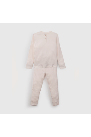 Pijama Morado Rib de Niña talla 2 a 12 añoss