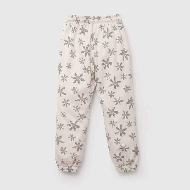 Buzo Flores Beige  de Niña talla 3 a 12 añoss