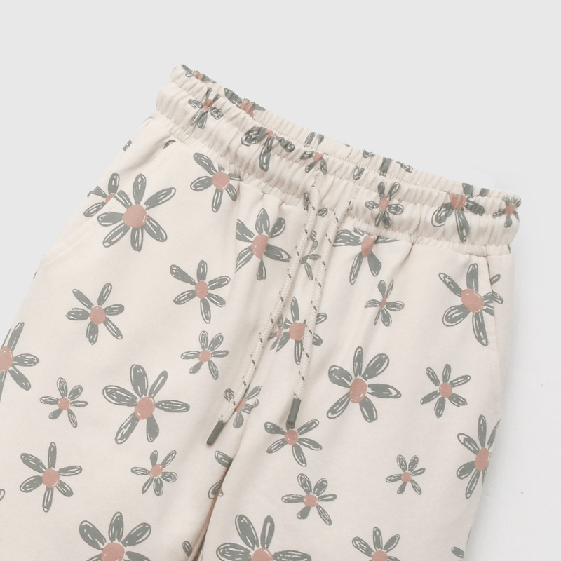 Buzo Flores Beige  de Niña talla 3 a 12 añoss