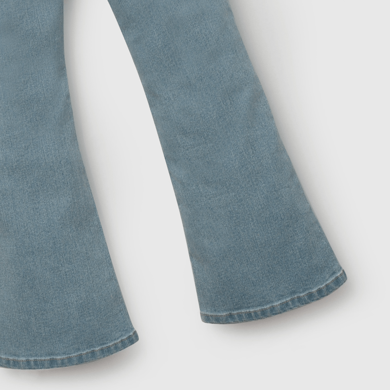Jeans Flare Elasticado de Niña talla 3 a 12 añoss