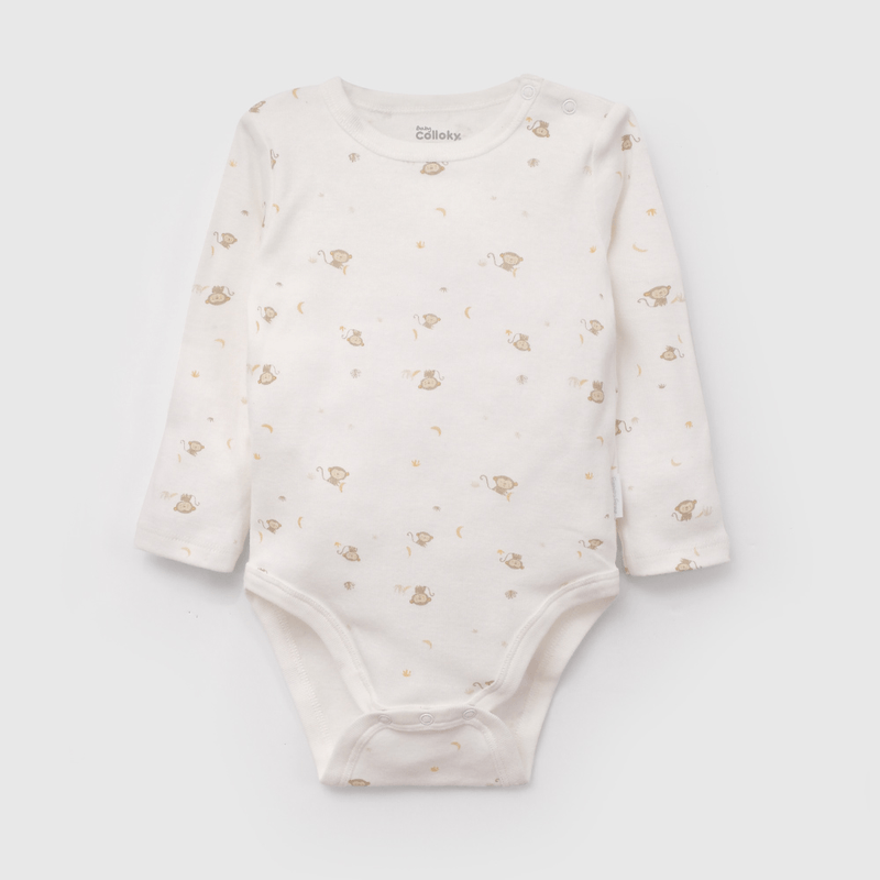 Pack Cinco Bodies de Bebé con broche talla 0/3 M a 18/24M