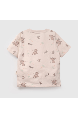 Polera Beige Rey León De Niño Infantil talla 3/6 M a 24m/36 M