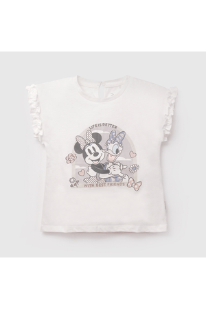 Polera Blanca Minnie Y Daisy de Niña Infantil talla 3/6 M a 24m/36 M