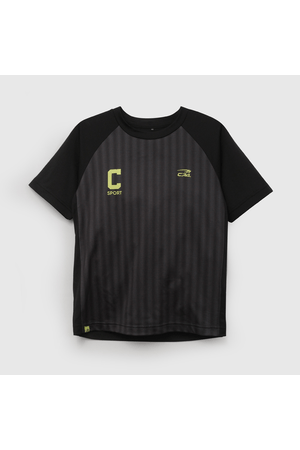 Polera Deportiva De Niño Negro talla 3 a 12 añoss