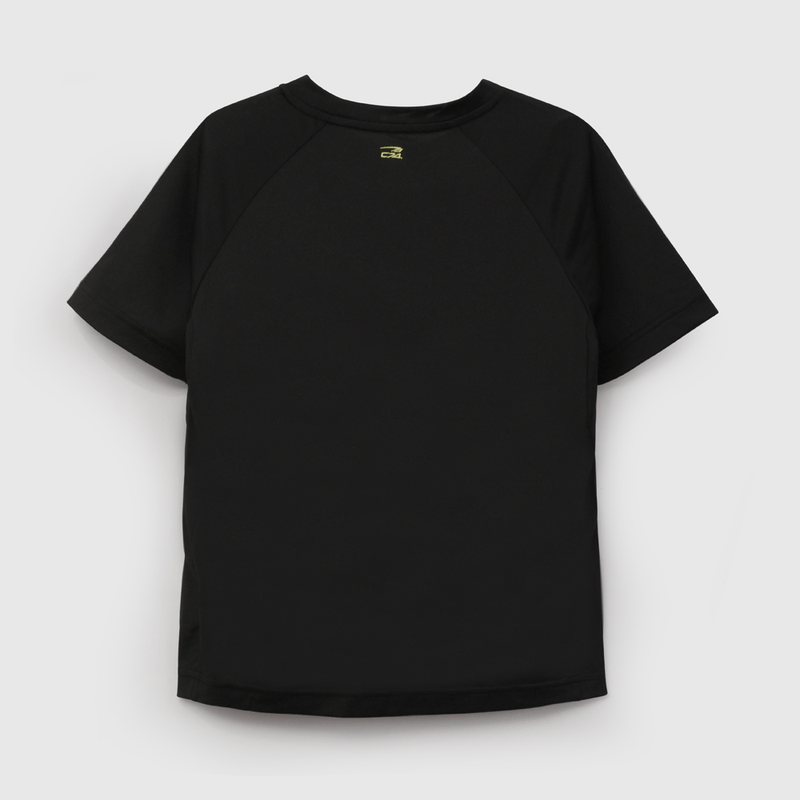 Polera Deportiva De Niño Negro talla 3 a 12 añoss