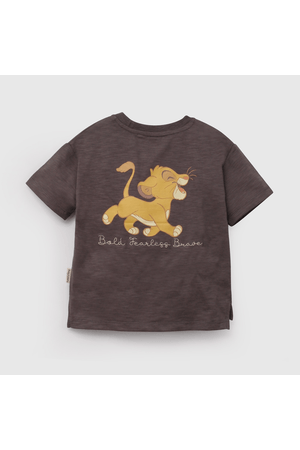 Polera Negra Rey León De Niño Infantil talla 3/6 M a 24m/36 M