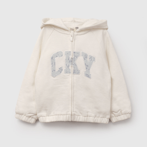 Polerón Blanco de Niña Infantil talla 3/6 M a 24m/36 M