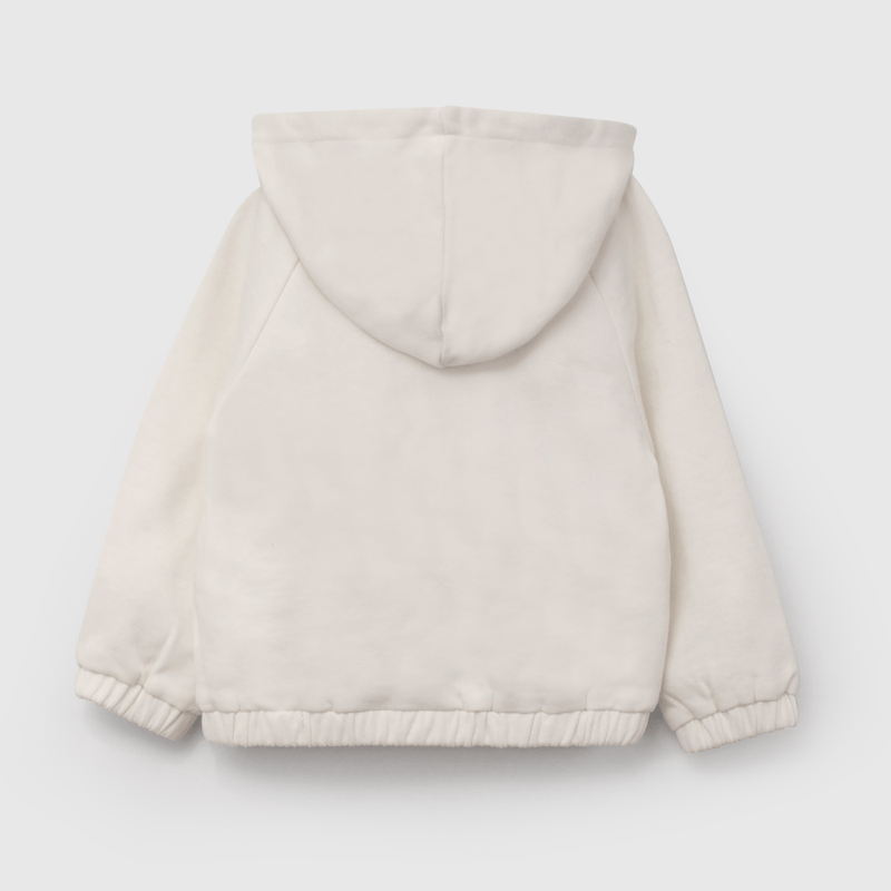 Polerón Blanco de Niña Infantil talla 3/6 M a 24m/36 M