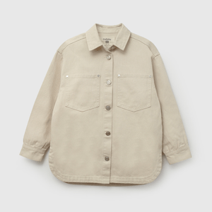 Sobre Camisa Beige  de Niña talla 3 a 12 añoss