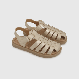 Sandalia Cangrejera Dorada de Niño talla 28 a 38