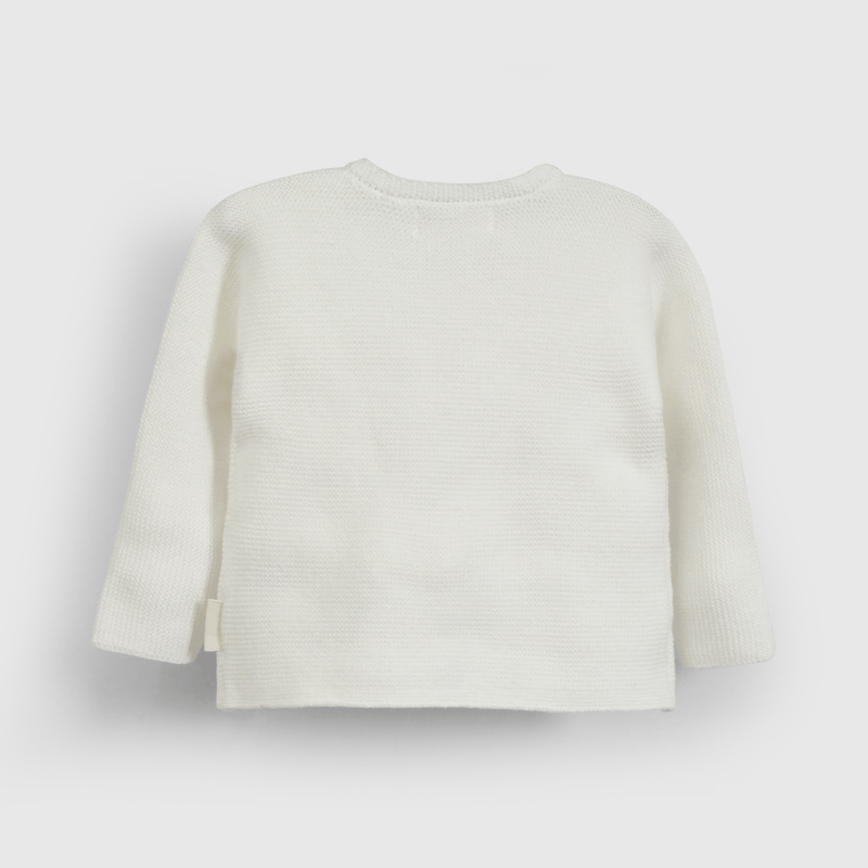 Chaleco Blanco Tejido Unisex de New born talla RN a 6/9 M