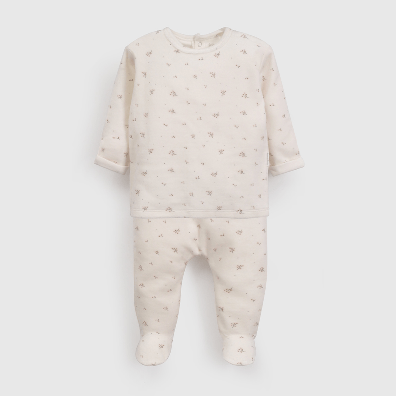 Clemente Blanco Plush Flores de Bebé de New born talla RN a 6/9 M