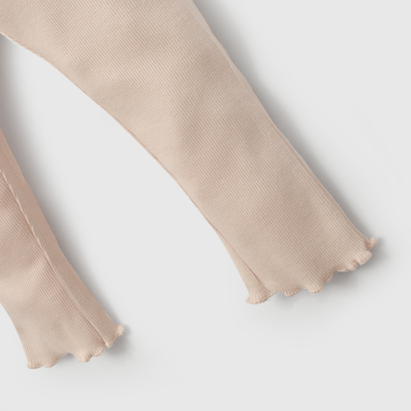 Pata Rosada Rib de Niña Infantil talla 3/6 M a 24m/36 M