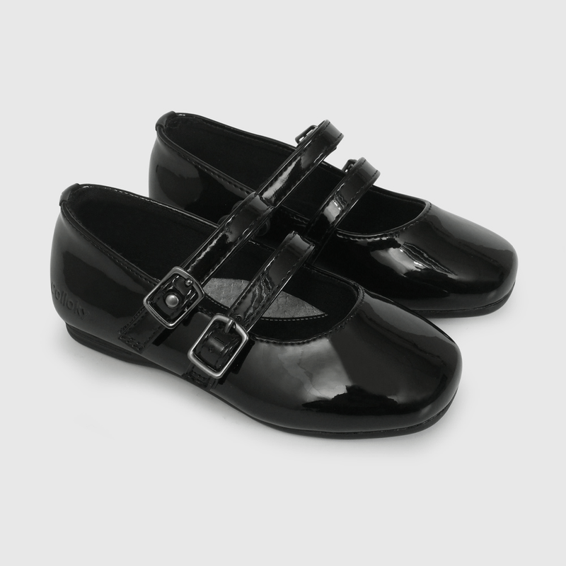 Ballerina Negra Charol de Caminante talla 21 a 27
