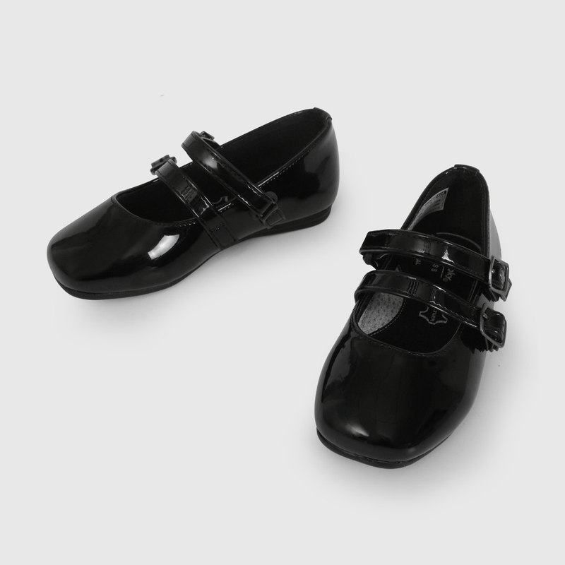 Ballerina Negra Charol de Caminante talla 21 a 27