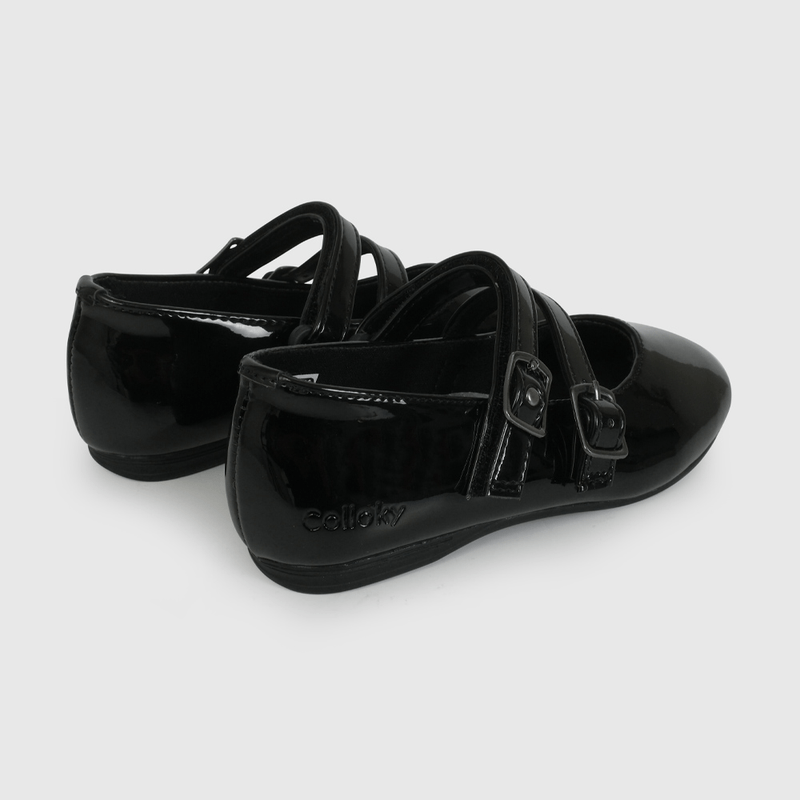 Ballerina Negra Charol de Caminante talla 21 a 27