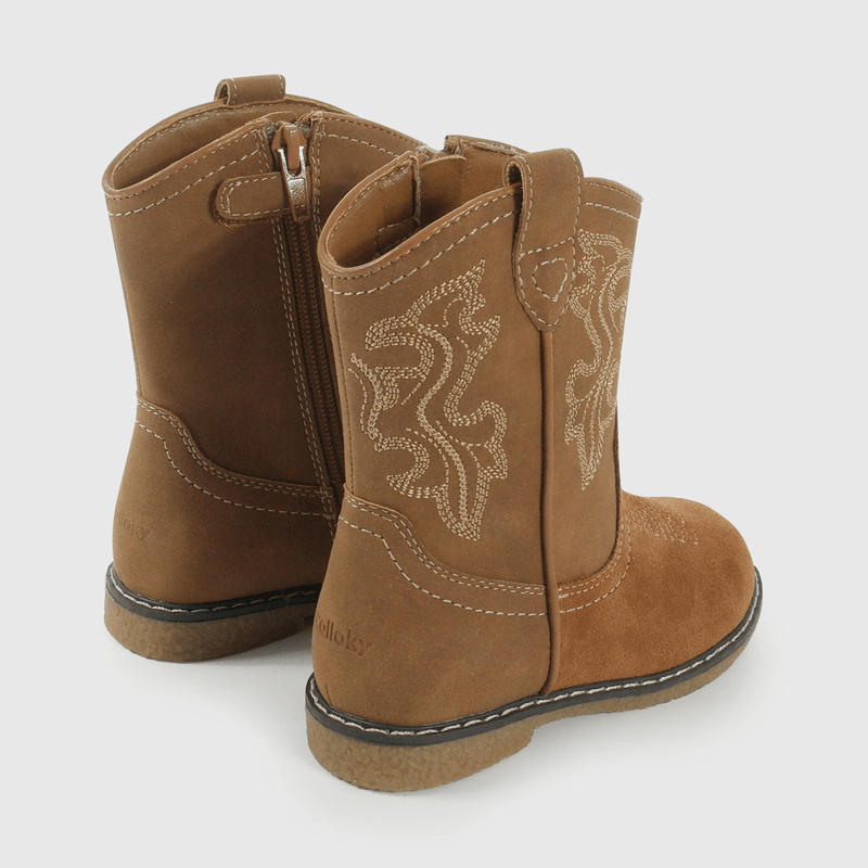 Bota Vaquera Camel de Caminante talla 21 a 27