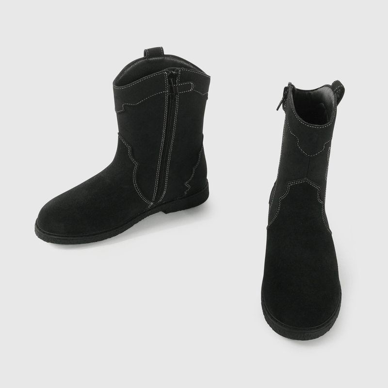 Bota Vaquera Negra de Niño talla 28 a 38