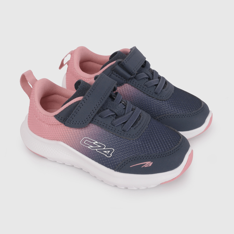 Zapatilla Deportiva Azul y Rosado de Caminante talla 21 a 27