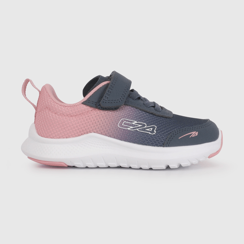 Zapatilla Deportiva Azul y Rosado de Caminante talla 21 a 27