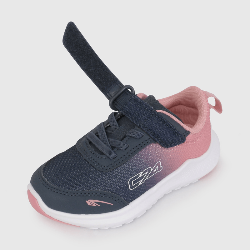 Zapatilla Deportiva Azul y Rosado de Caminante talla 21 a 27