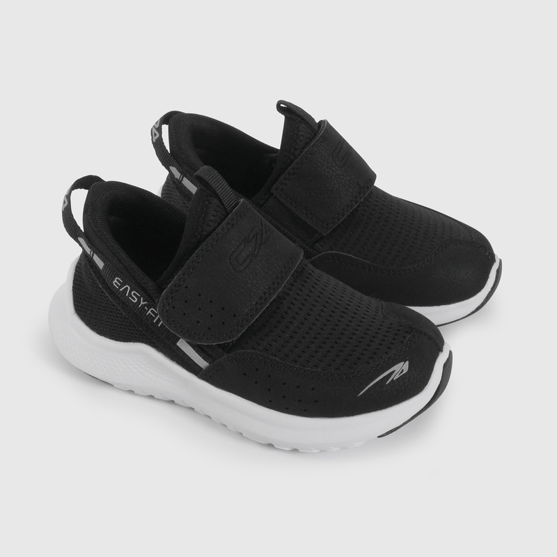 Zapatilla Deportiva Negra Slip On de Caminante talla 21 a 27