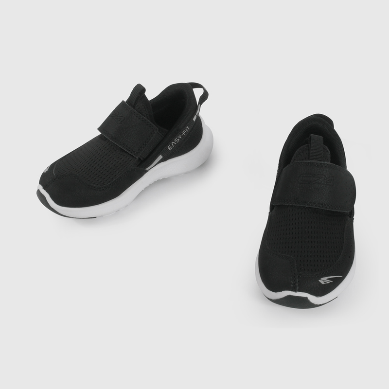 Zapatilla Deportiva Negra Slip On de Caminante talla 21 a 27