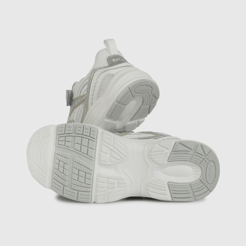 Zapatilla Urbana Blanca y Plateado de Niño talla 28 a 38