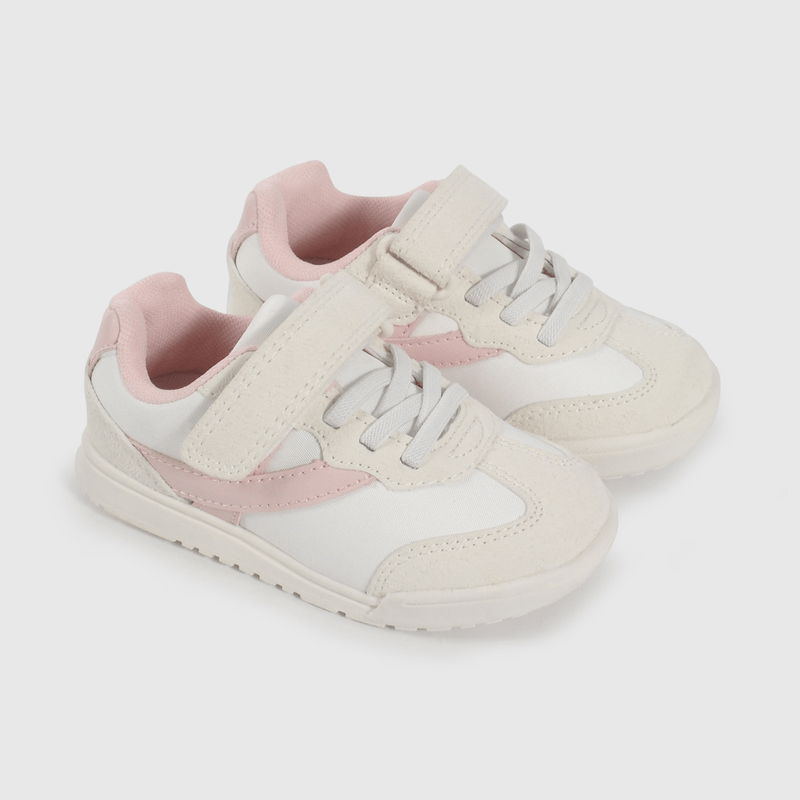 Zapatilla Urbana Beige y Rosado de Caminante talla 21 a 27