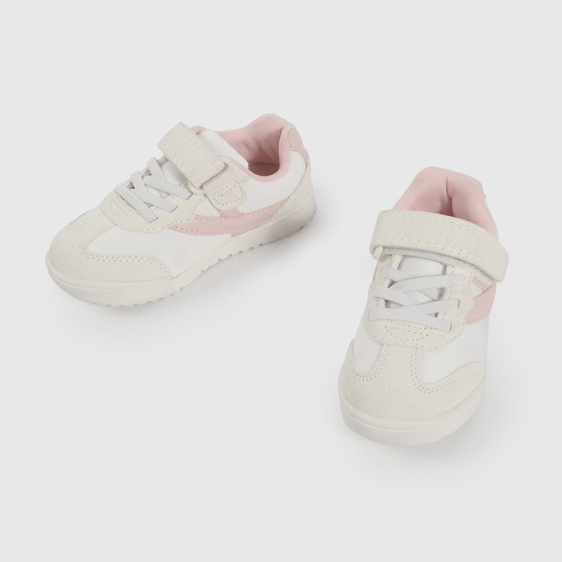 Zapatilla Urbana Beige y Rosado de Caminante talla 21 a 27