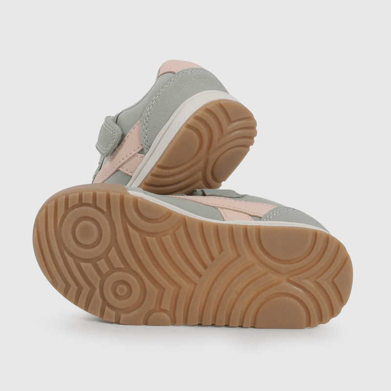 Zapatilla Urbana Menta y Rosado de Caminante talla 21 a 27
