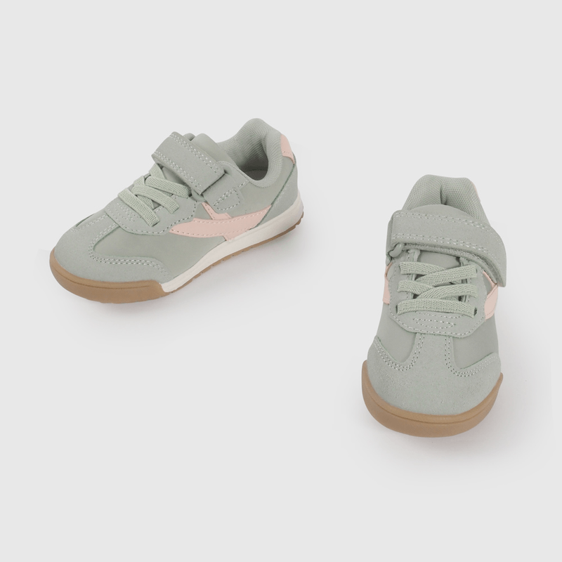 Zapatilla Urbana Menta y Rosado de Caminante talla 21 a 27