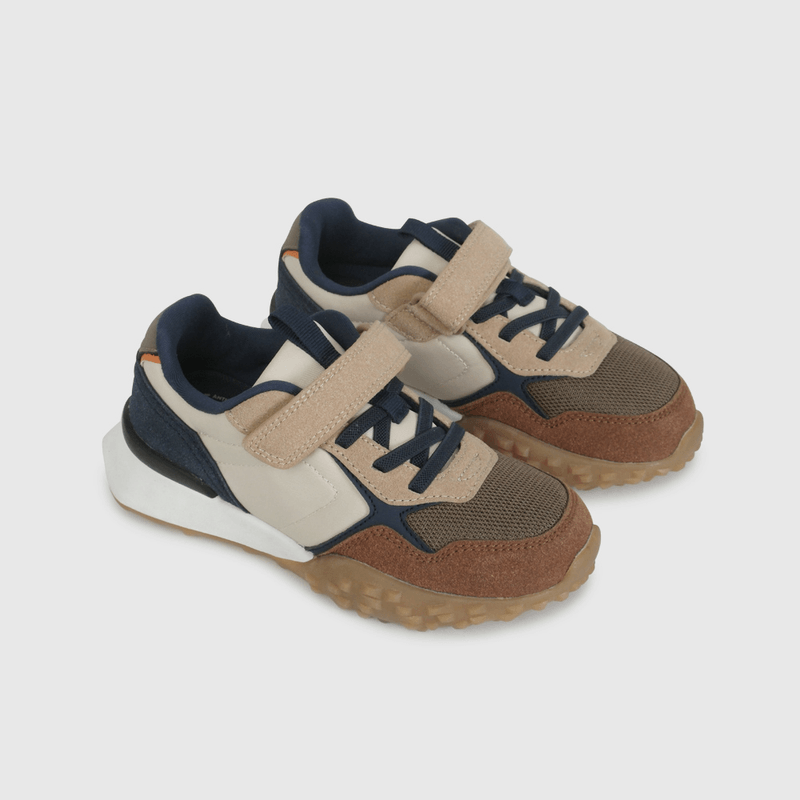 Zapatilla Urbana Azul con Verde de Niño talla 28 a 38