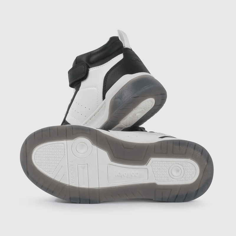 Zapatilla de Luces Negra con Blanco de Niño talla 28 a 38