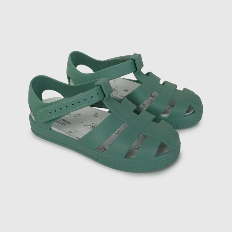 Sandalia Cangrejera de Agua Verde de Caminante talla 21 a 27