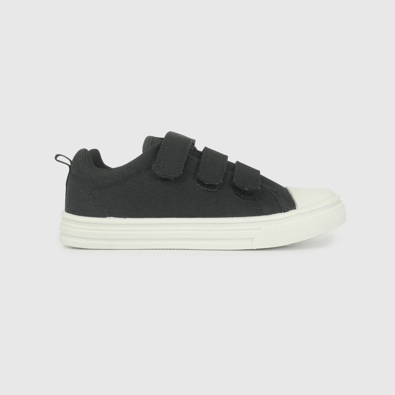 Zapatilla de Lona Negra de Niño talla 28 a 38