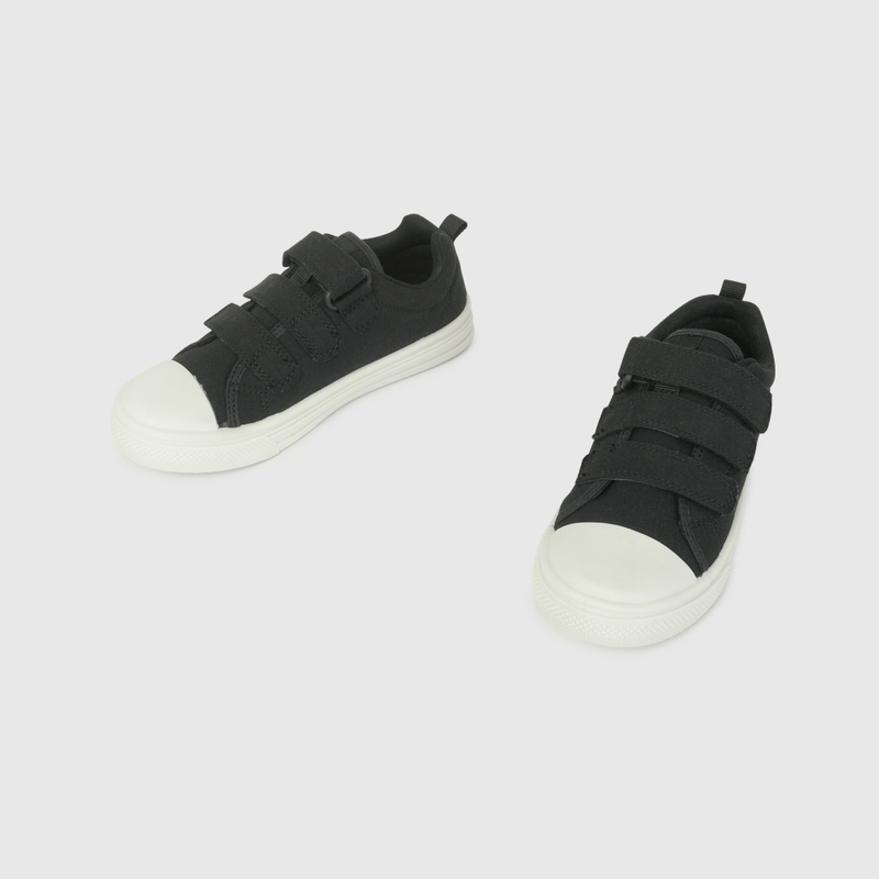 Zapatilla de Lona Negra de Niño talla 28 a 38