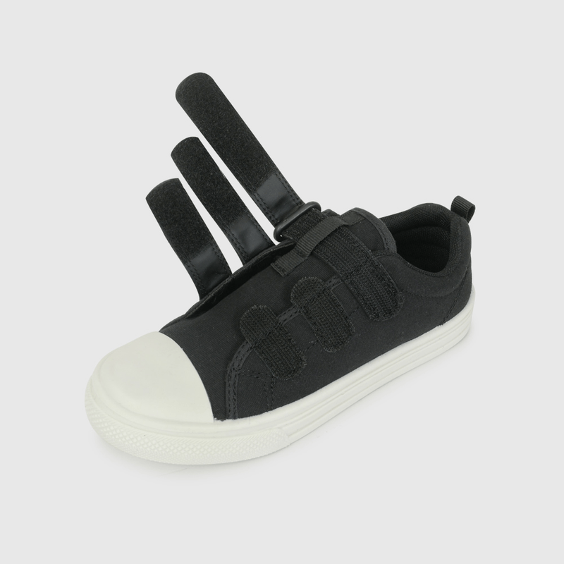 Zapatilla de Lona Negra de Niño talla 28 a 38