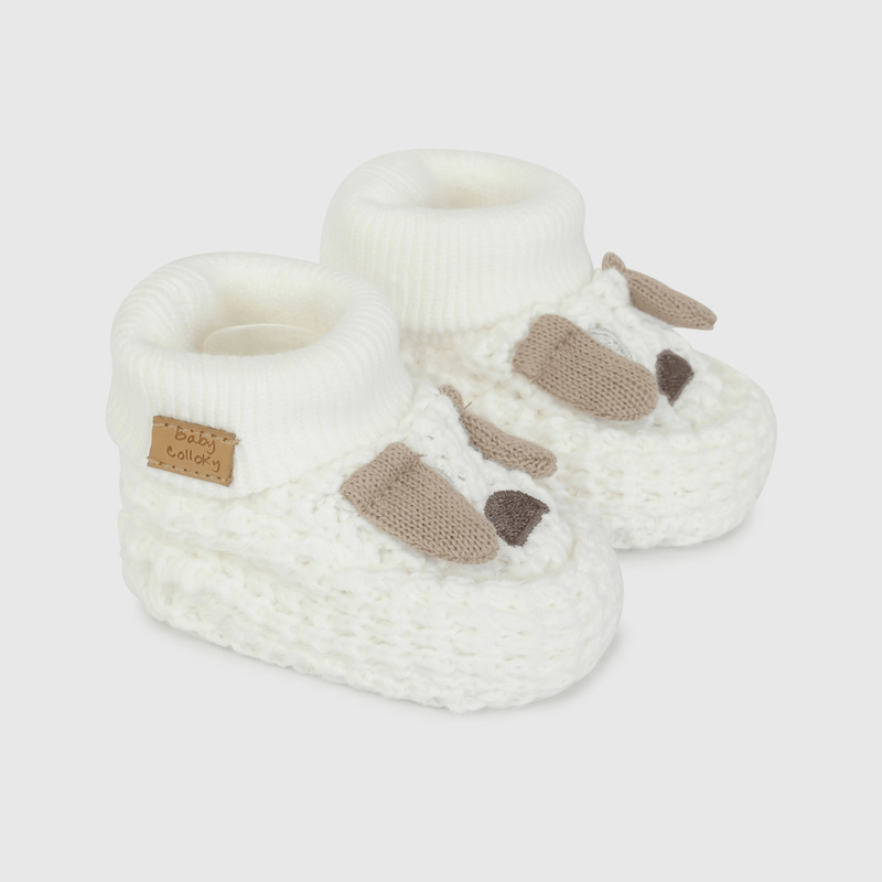 Zapato Tejido Blanco de Perro de Bebé talla 14 a 18