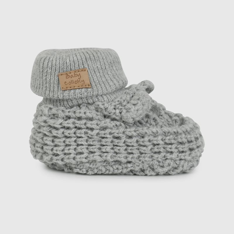 Zapato Tejido Gris de Bebé talla 14 a 18