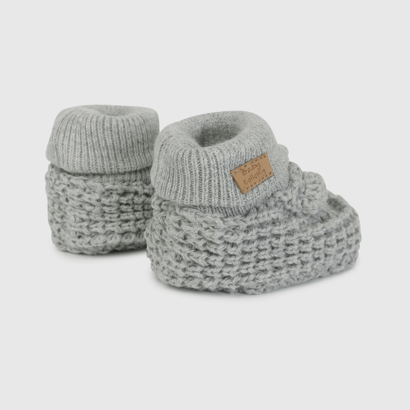Zapato Tejido Gris de Bebé talla 14 a 18