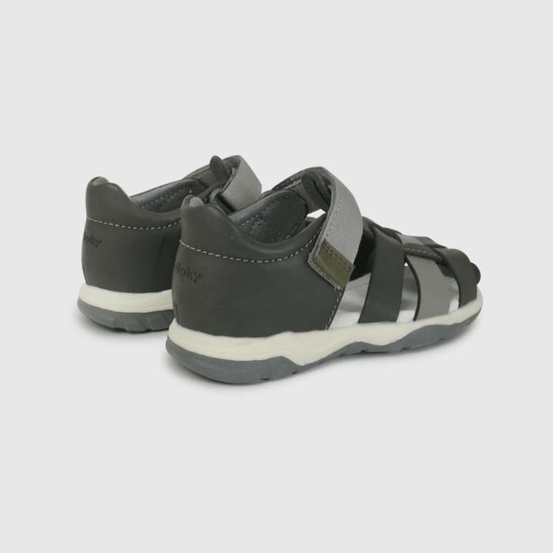 Sandalia Cangrejera Gris de Caminante talla 21 a 27