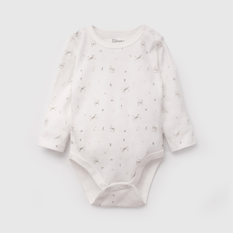 Pack Cinco Bodies de Bebé Manga Larga talla 0/3 M a 18/24M