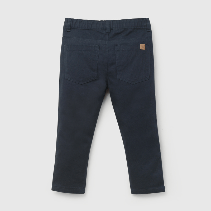 Pantalón Azul Gabardina De Niño Infantil talla 3/6 M a 24m/36 M