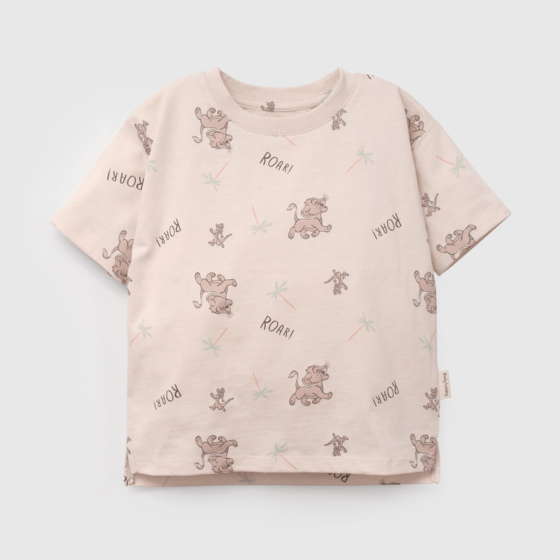 Polera Beige Rey León De Niño Infantil talla 3/6 M a 24m/36 M