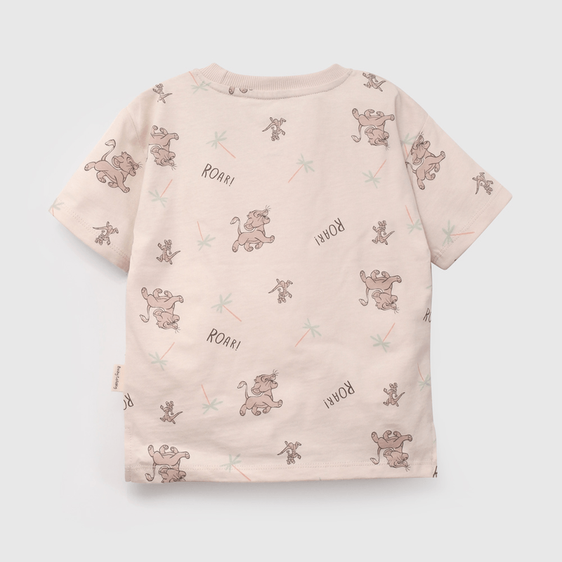 Polera Beige Rey León De Niño Infantil talla 3/6 M a 24m/36 M