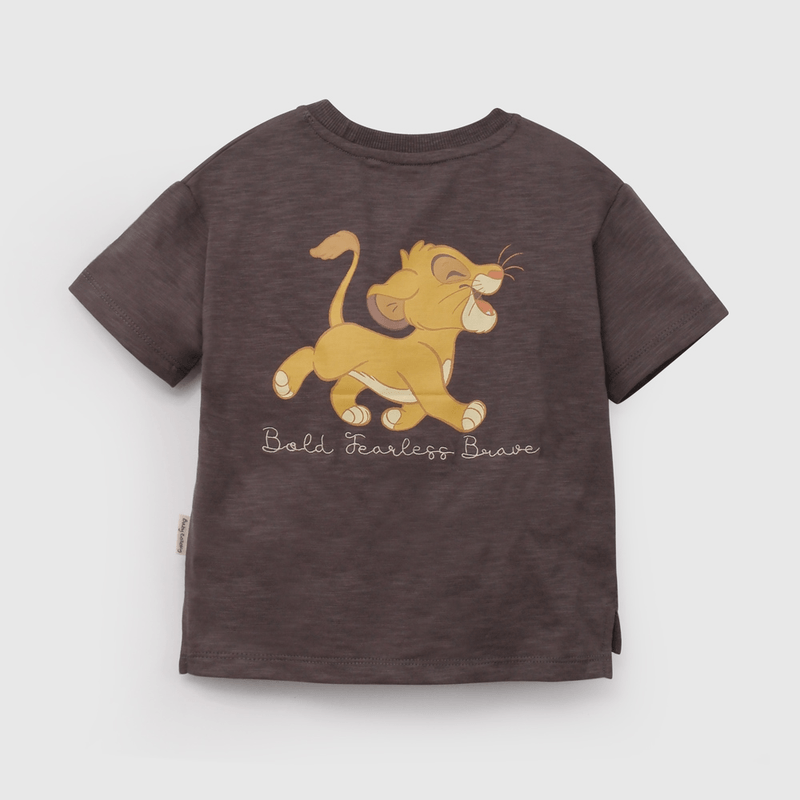 Polera Negra Rey León De Niño Infantil talla 3/6 M a 24m/36 M