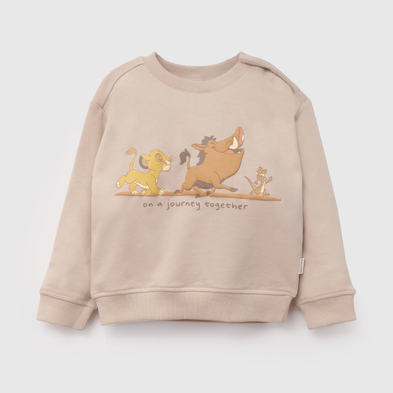 Polerón Beige Rey León De Niño Infantil talla 3/6 M a 24m/36 M