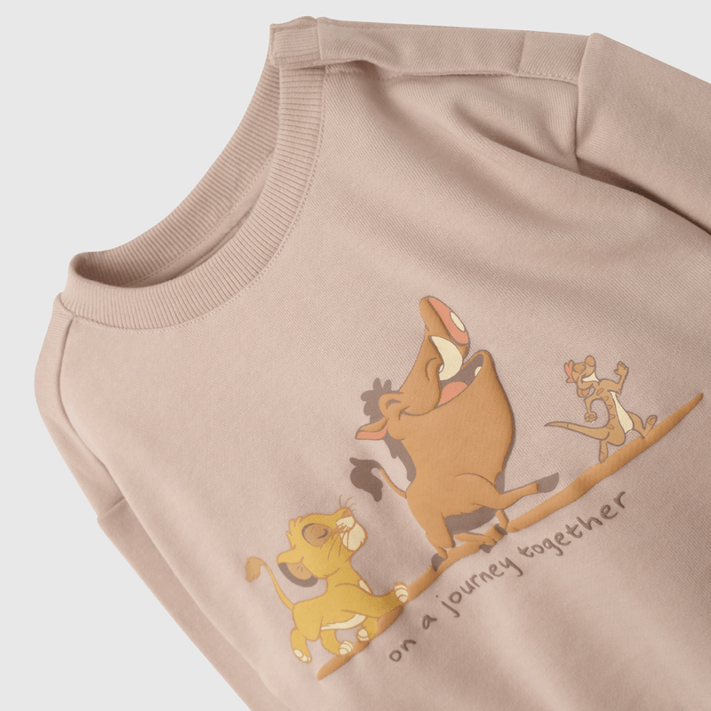 Polerón Beige Rey León De Niño Infantil talla 3/6 M a 24m/36 M